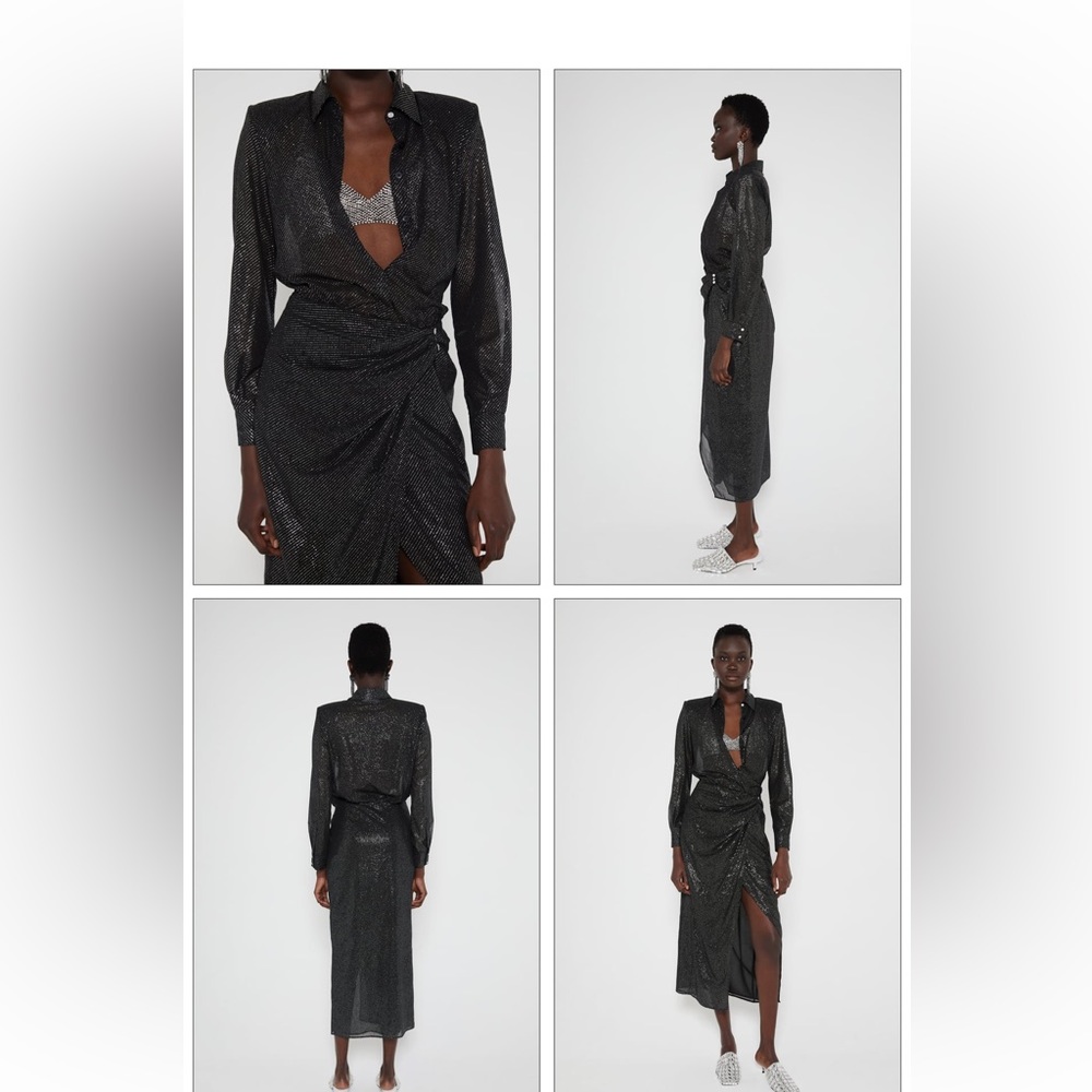 Sparkly wrap dress